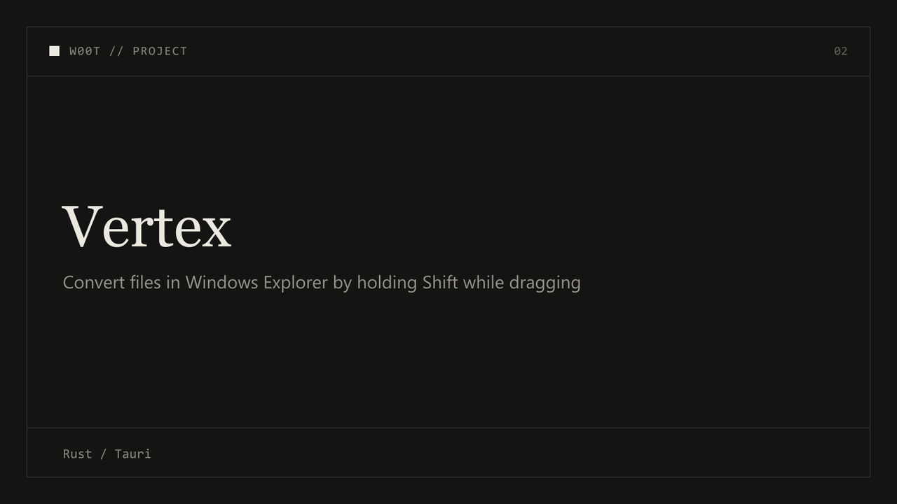 Convert files in Windows Explorer by holding Shift while dragging.